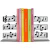 Balvi Fermalibri Musik Colore Nero Un pentagramma come supporto per i libri Metallo