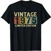 46 Anni Di Compleanno Uomo Donna Regalo Vintage 1975 46 Anni Compleanno Uomo Donna Regalo Divertente Maglietta