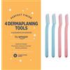 By Amazon Dermaplane - Rasoio per sopracciglia (confezione da 4)