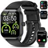 LAOYABB Smartwatch Uomo Donna con Effettua o Risposta Chiamate, 2.01'' Orologio Fitness Smart Watch con Contapassi/Cardiofrequenzimetro, Impermeabile IP68 Orologio Sportivo per Android iOS