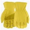 LUOOV Classici Guanti da Moto in Stile Vintage, Guanti da Guida in Pelle Anilina, Estivi - Giallo