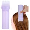 Qiilu 160ml Spazzola per la Tintura dei Capelli Shampoo Colore per Capelli Olio Comb Applicatore Strumento per Bottiglie di Olio per Capelli (Blu)-cepillo botella cabello,per Shampoo applicator,bo