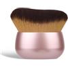 Gosknor Pennello per il Trucco del Corpo Autoabbronzante, Grande Pennello Applicatore per Autoabbronzante Un'Applicazione Uniforme su Viso Collo Schiena Gambe Uso Asciutto e Bagnato (Oro Rosa)