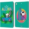 Head Case Designs Licenza Ufficiale Peanuts Surf Tropicale Snoopy Aloha Disco Custodia Portafoglio in Pelle Compatibile con Apple iPad 9.7 2017 / iPad 9.7 2018