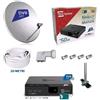 telesystem KIT- SATELLITARE TIVÙSAT DECODER HD + PARABOLA 80CM + LNB + CAVO 20+ SUPPORTO
