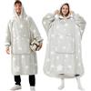Winthome Felpa con Cappuccio Oversize - Sherpa Felpa Donna Doppio Caldo Morbido, Hoodie con Tasca e Cappuccio, Coperta Indossabile Donna, Blanket Hoodie per Adulti, Signore, Uomini, Regalo, Inverno