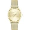 Lacoste Orologio con Movimento al Quarzo a Tre Lancette da Donna Collezione CROCODELLE con Cinturino in Maglia Metallica in Acciaio Inossidabile di Colore Dorato, 2001416, Gold