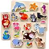 QUOKKA Puzzle Legno Bambini 1 2 Anni - 3 Giocattoli Montessori per Bambino 18 Mesi - Puzzle in Legno Spesso con Animali 3 4 Anni - Gioco Didattico Regalo per Bambini e Bambine