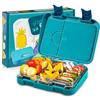 schmatzfatz Junior Portapranzo per Bambini - Bento Box con Inserto Rimovibile 4 o 6 Scomparti, a Tenuta, senza BPA e Lavabile in Lavastoviglie, per Scuola e Asilo