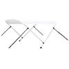vidaXL Bimini di Prua con Tendalino a 4 Archi Bianco 243x196x137 cm