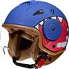 QKBMFK Casco Moto Jet per Bambini Casco Mezzo Carino Scooter Light Ciclomotore Caschi Moto Open-Face per Bambini Casco da Bicicletta per Tra 2 E 9 Anni Bambini e Bambine D,46-54CM