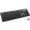 Ewent Tastiera Wireless Multiconnessione Retroilluminata EW3297 - Bluetooth + Wireless 2.4GHz, Layout IT/PT, Tasti Silenziosi, Batteria Ricaricabile, Full Size