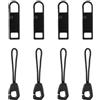 Gosknor 8pz Cerniera Tira Sostituzione, Staccabile Tirante per Cerniera Lampo Kit di Riparazione Zipper Pull Cordino di Trazione per Bagagli Zaini Giacche Pantaloni Cappotti Scarpe Tende