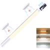 Quntis 38CM LED Sottopensile Cucina con Sensore di Movimento, 3 Modalità di Colore Luce LED Sottopensile, 2000 mAh Ricaricabile USB, Luce per Armadio con Display per Interno, 1 Pezzo, Bianco