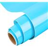 IModeur Vinile permanente per Cricut, rotolo di vinile permanente da 30,5 x 153 cm azzurro per Cricut, Silhouette e Cameo, vinile per tazze, finestre e decorazioni per la casa e altri progetti fai da te