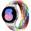 EMIOBAND Solo Loop Intrecciato Compatibile per Samsung Galaxy Watch 4 40mm 44mm/Galaxy Watch 4 Classic 42mm 46mm,20mm Nylon Elastico Sportivo Cinturino per Galaxy Watch 3 41mm/Galaxy Watch Active 2/Galaxy 42mm