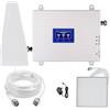 ayissmoye Amplificatore Segnale Cellulare 4G 3G 2G, Ripetitore GSM LTE WCDMA, Banda 1/3/8, 900/1800/2100MHz
