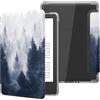 MoKo Custodia per Kindle Basic 11ª Generazione 6(2024/2022),Foresta Grigia