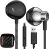ACAGET Cuffie USB per Computer,PC Gaming Cuffie con Filo Stereo HiFi Semi In Ear Auricolari PC USB con Microfono Cancellazione del Rumore Controllo del Volume per PS 4/Mac/Laptop/Chromebook/per PS 5/Windows