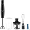 Moulinex Powelix Life, frullatore a immersione da 1000 W, lame Powelix, fino al 30% più veloce, nero, capacità 500 ml, tritatutto, misuratore, bacchette per ghiaccio, nero, DD9448