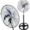 081 Store - Ventilatore a Piantana silenzioso 75W - 5 Pale in Metallo, Diametro 50 cm, Basso Consumo, Oscillazione Orizzontale, Altezza Regolabile fino a 130 cm, 3 Velocità