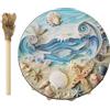 Générique Tamburo Sciamanico - Strumento Spirituale Di Tamburo Di Musica Del Mare, Strumento Musicale A Tamburo Con | Tamburo Di Meditazione Per Adulti Per I Rituali Di Mé