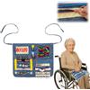 JLFDLLYYZQ Coperta per demenza, anziani e demenza, per malati di demenza, giochi per malati di demenza, grembiule sensoriale per Alzheimer, demenza, ansia, giocattolo autismo (blu)