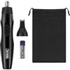 WAHL 2 in 1 Detail Trimmer, trimmer orecchie, trimmer naso e viso, alimentato a batteria, testine lavabili, impugnatura confortevole, custodia da viaggio, testine lavabili a lunga durata