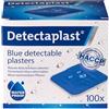 Detectaplast Universal Cerotti detectabili color blu, cerotti resistenti all'acqua e allo sporco, cerotti alimentari, cerotti cucina, catering e ristorazione, 38 x 38 mm, 100 pezzi