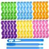 QGGTQG Curls - Bigodini a spirale, 30 pezzi, senza calore, con 2 ganci per acconciatura, per tutte le lunghezze dei capelli di casa, senza calore, 30 cm