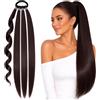 CAISHA HEZ109 - Extension per capelli lisci, 75 cm, colore marrone