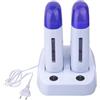 SQUADO - 2 Manipoli Scaldacera A Rullo Per Stick Ceretta Professionale Da 40 W, Depilazione Duratura con Ceretta a Rullo
