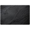 KitchenYeah© Set di Tovagliette Colazione Lavabili 6 Pezzi 45x30 cm Tovaglietta Americana in Plastica Colorata Antiscivolo Design Moderno Calcestruzzo - Nero - Industriale