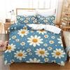 HLXZMCVBT FlowerStampa Di 3D Set Copripiumino in Morbida Microfibra Set Di Flower Biancheria Da Letto Con Federa Chiusura A Cerniera Per Ragazzi Ragazze King（220x240cm）