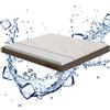 GEEMMA s.r.l. Topper materasso morbido, sopramaterasso avvolgente memory RINFRESCANTE matrimoniale 160x190, H5cm, tessuto anallergico antimicrobico sfoderabile COOLER FRESH