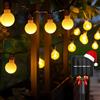 Aigostar Luci Solari Esterno 12M 2700K Bianco Caldo 12M Catena Luminosa Esterno a Sfera LED con 8 Modalità, IP 65 Lucine da Esterno Decorative Impermeabili per Giardino, Balcone, Feste