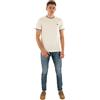 Fred Perry T-Shirt Doppia Punta Ecru/Blu Tennis, bianco, Large