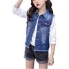 Yonglan Bambina Slim Fit Gilet in Jeans con Tasche Gilet Jeans Senza Maniche Giacca Corte Eleganti Blu 150