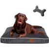 FUUFEE Materasso per Cani M 80 x 60 cm - Cuscino Cane Sfoderabile e Lavabile - Letto Per Cani - Materassino Per Cani - Cuccia Sfoderabile Per Cane - Tappeto Cane - Grafite