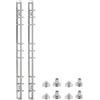 PATIKIL Meccanismi Anelli a 9 Fori B5 per Raccoglitori, 2 Set Dorsi Ricambio per Raccoglitori Anelli, 1.5cm, Tonalità Argento