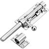 Litensh Bullone di blocco per cancello scorrevole resistente con foro per lucchetto, Serratura per porta in acciaio inossidabile 304, barra di sicurezza per cancello scorrevole, diametro 12 mm, 160 mm