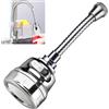 Smaoqingji Rompigetto Rubinetto Cucina Prolunga Doccetta - 1 Pezzo, Argento, Prolunga per Rubinetto, Prolunga per Paraspruzzi per Rubinetti, uso Flessibile Dell'acqua, Pulizia a Vicolo Cieco