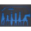 BGS 504-1 | Modulo per carrelli portautensili 2/3 | vuoto | per BGS 504
