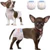 Dono pannolini per cani femmina, 24 pz., pannolino per gatti, mutande cane femmine, con indicatore di umidità, assorbenti, incontinenza, eccitazione urinaria, i cani in calore, XXS, XS, S, M, L