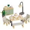 Le Toy Van - Wooden Daisylane Dining Room Dolls House Accessories Play Set For Dolls Houses , Dolls House Furniture Sets - Suitable For Ages 3+