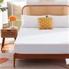 Sonive Coprimaterasso sottile e impermeabile, da 180 x 200 cm, protezione per materassi fino a 38 cm di altezza, certificato Oeko-Tex, per letti a molle e topper, bianco