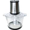 S.I.C Tritatutto da Cucina Elettrico, 1.8L in Vetro, 300W con 4 Lame Acciaio Inox - 2 Velocità, Lavabile in Lavastoviglie per Carne, Salse, Omogeneizzati e Frutta