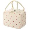 GOSHIES Borsa termica da 9 l, borsa per il pranzo, borsa per il pranzo, riutilizzabile, mini borsa frigo, portatile, per adulti, lavoro, scuola, picnic, spiaggia, colore bianco