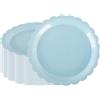 PHUNAT Set di 50 piatti in cartone blu layette da 23 cm, resistenti stoviglie per feste di compleanno, baby shower, decorazioni per feste a tema azzurro