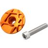 LT Easiyl Tappo Superiore Per Serie Sterzo In Alluminio Ahead Cap Adatto Per Forcella Anteriore Da 28,6 Mountain Bike E Bici Da Strada (arancione)